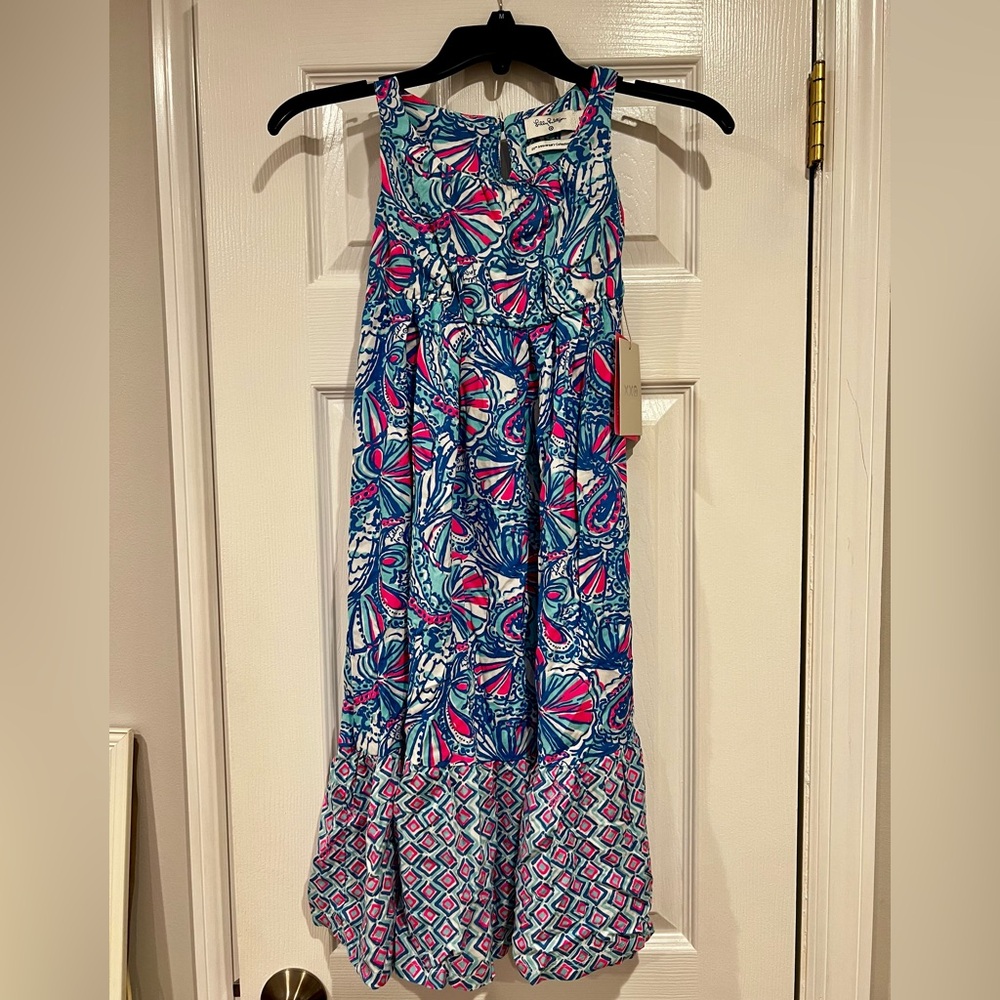 Lilly Pulitzer for Target My Fans pink and blue girls maxi dress